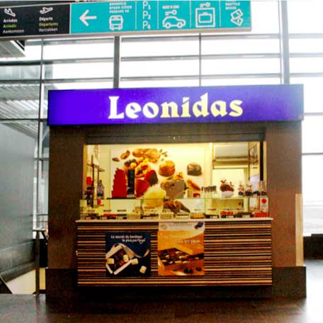 Leonidas shop Charleroi airport